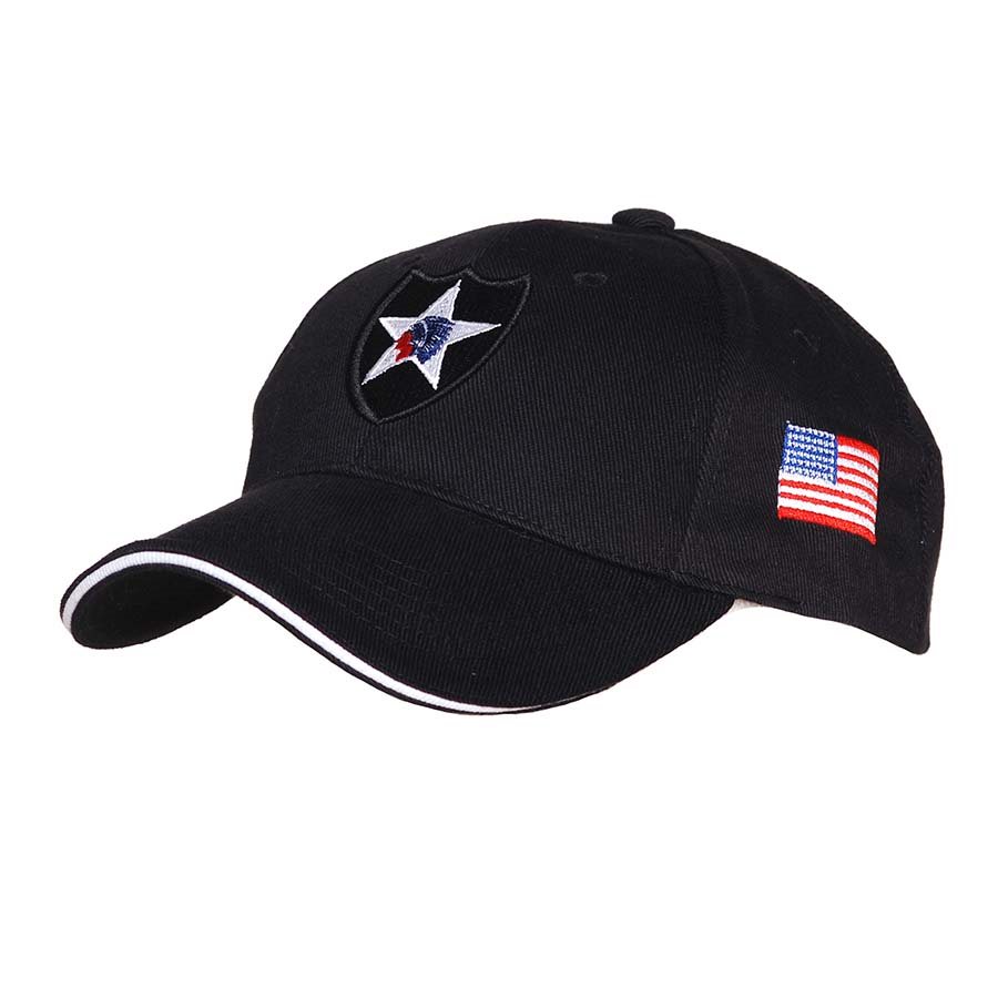 Levně FOSTEX čepice baseball 2nd INFANTRY DIVISION ČERNÁ
