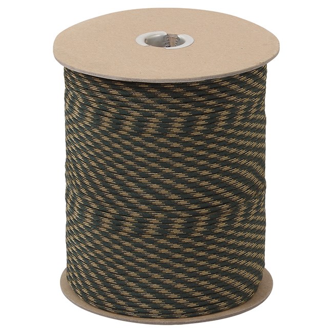 Levně ROTHCO šňůra PARACORD nylon 550LB na cívce ø 4 mm / 300 m WOODLAND