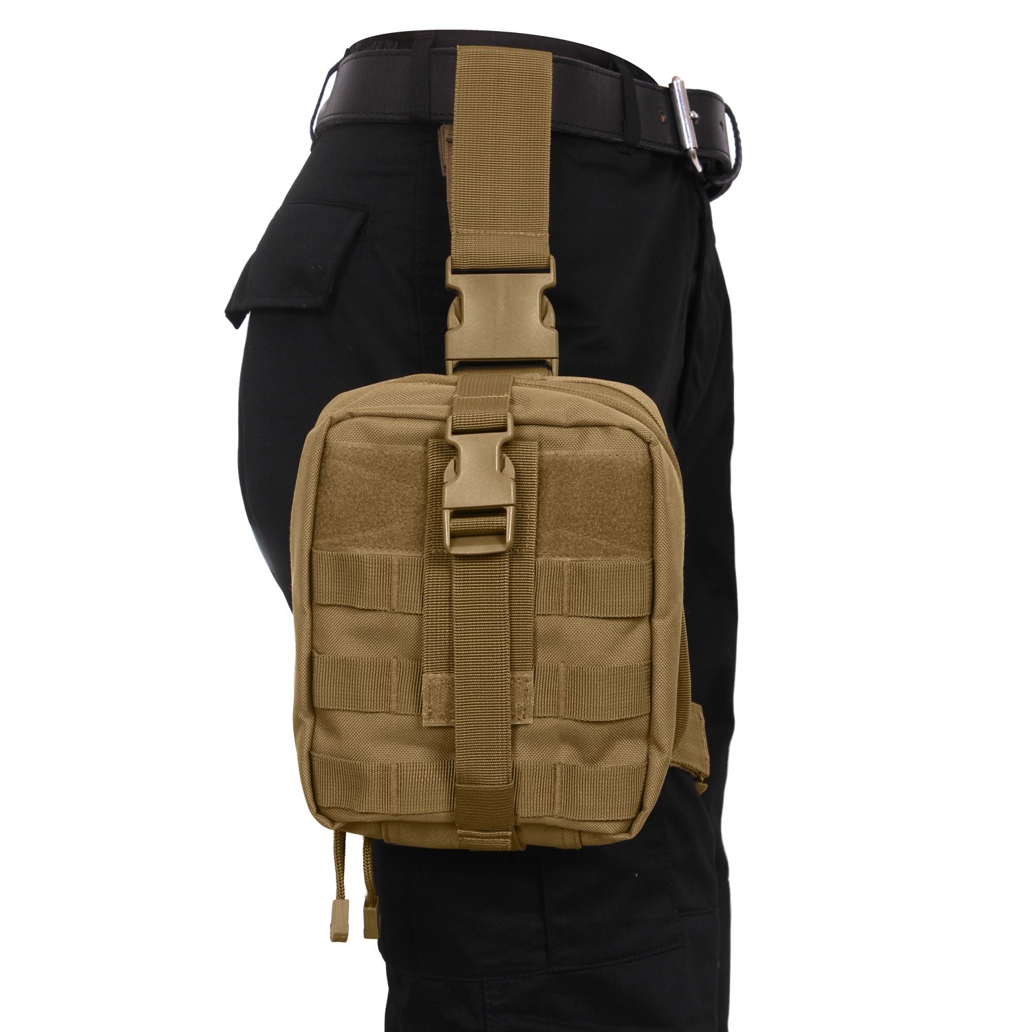 Levně ROTHCO pouzdro zdravotní stehenní MOLLE MEDIC rozkládací COYOTE BROWN