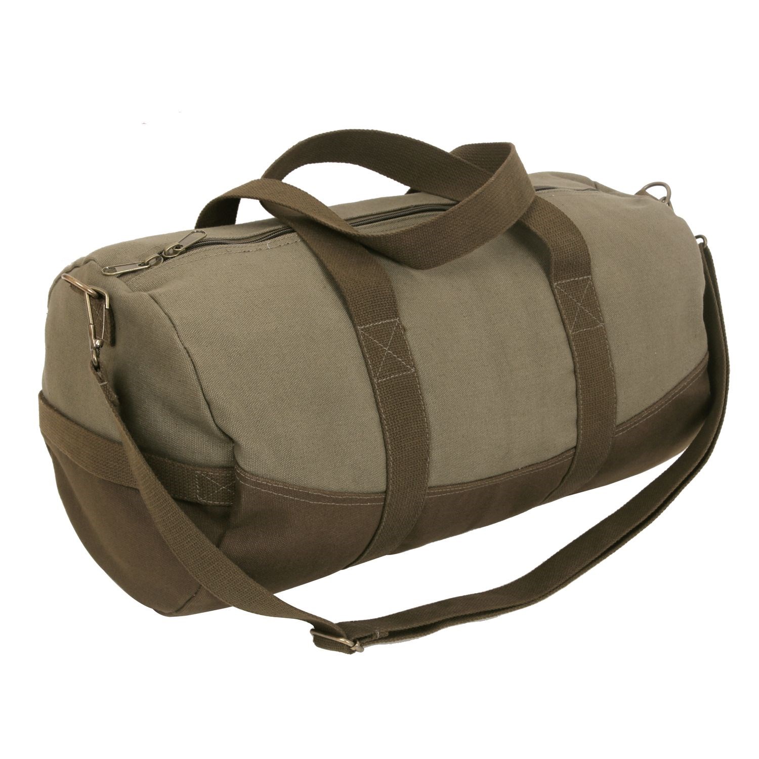 Levně ROTHCO taška TWO-TONE plátěná sportovní HNĚDÁ
