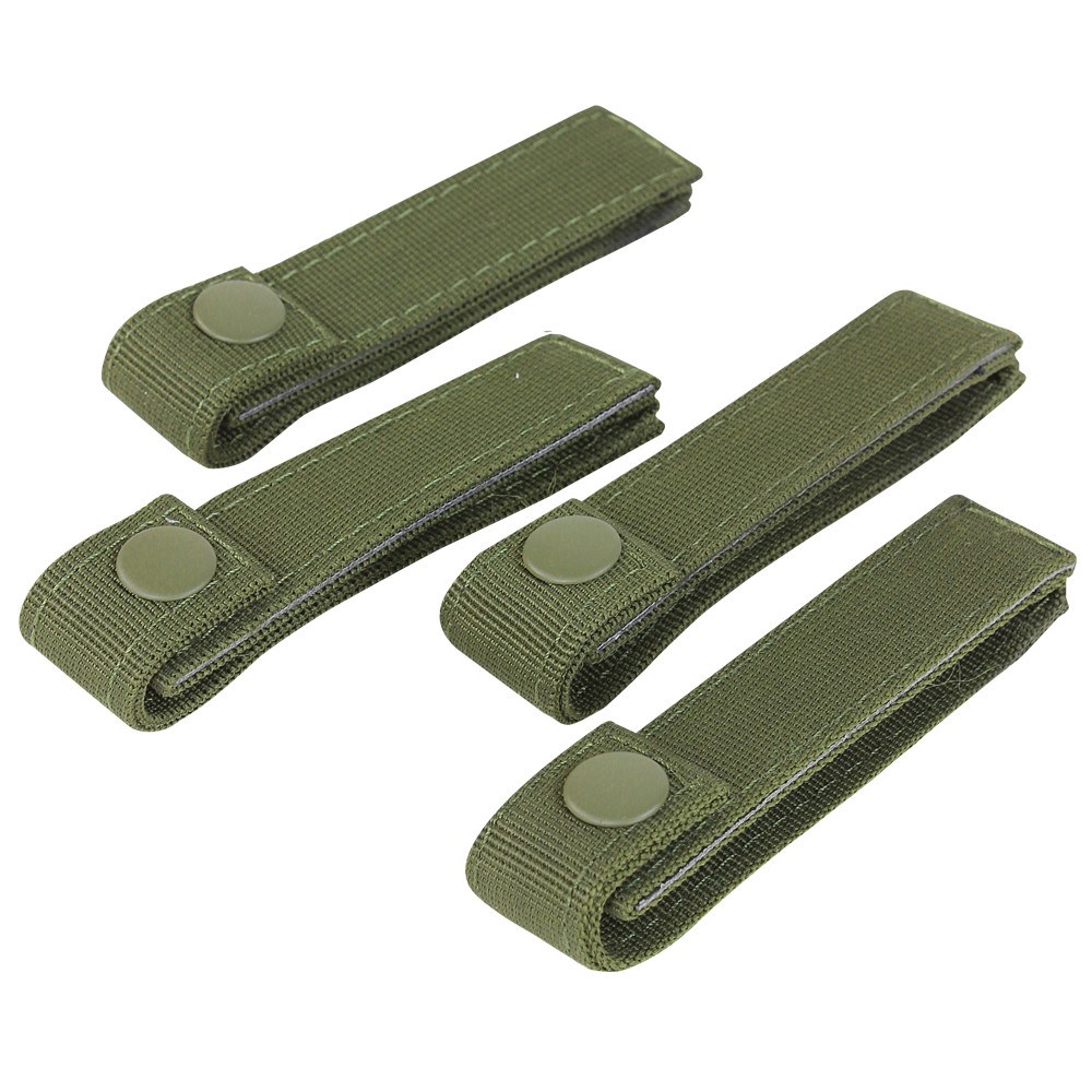 Levně CONDOR OUTDOOR poutka pro upevnění výstroje MODULAR 10cm/4ks ZELENÉ