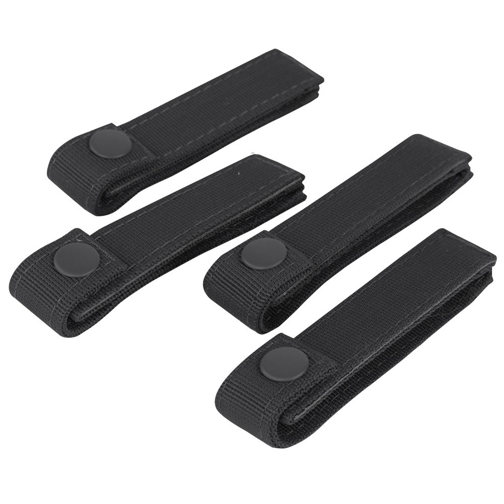 Levně CONDOR OUTDOOR poutka pro upevnění výstroje MODULAR 10cm/4ks ČERNÉ