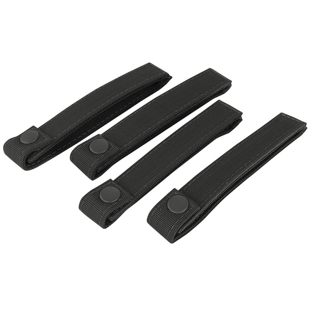 Levně CONDOR OUTDOOR poutka pro upevnění výstroje MODULAR 15cm/4ks ČERNÉ