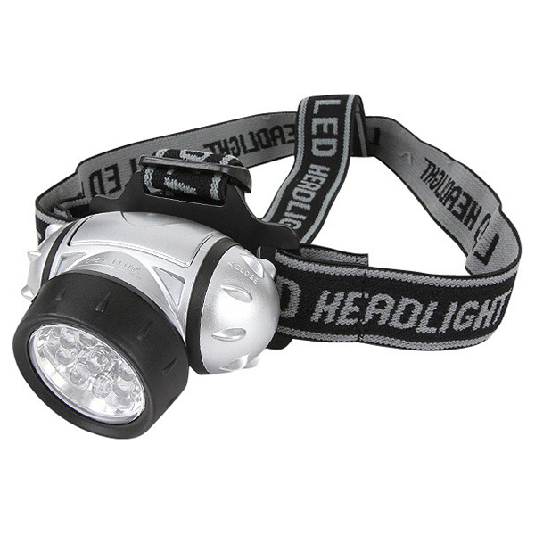 Levně ROTHCO svítilna čelová 9 LED diod + 3 AAA baterie