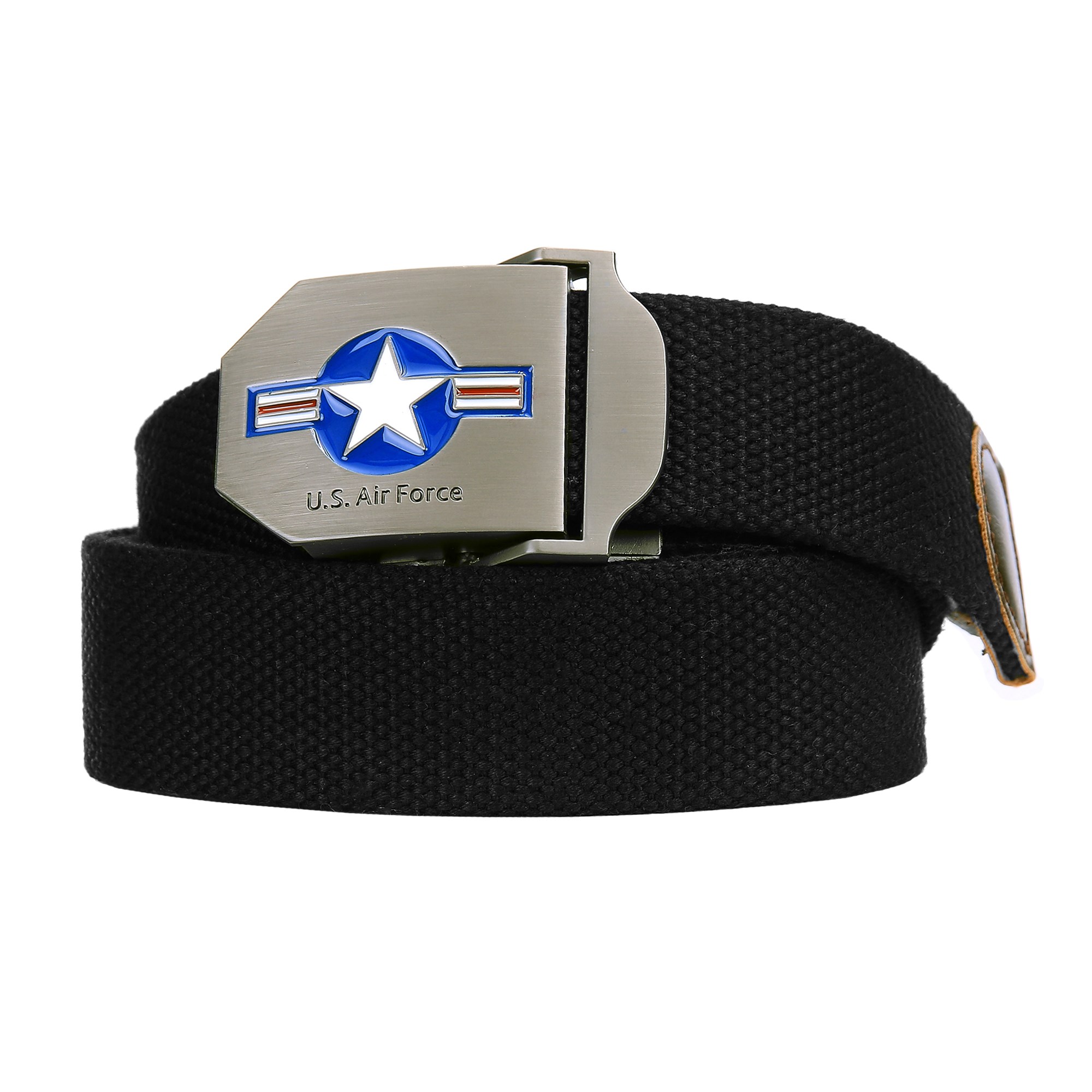Levně Opasek USAF WWII plátěný ČERNÝ