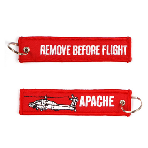 Klíčenka REMOVE BEFORE FLIGHT / APACHE