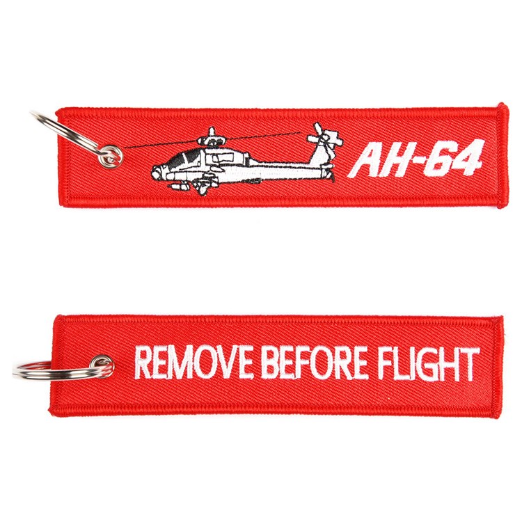 Levně FOSTEX klíčenka REMOVE BEFORE FLIGHT / AH-64