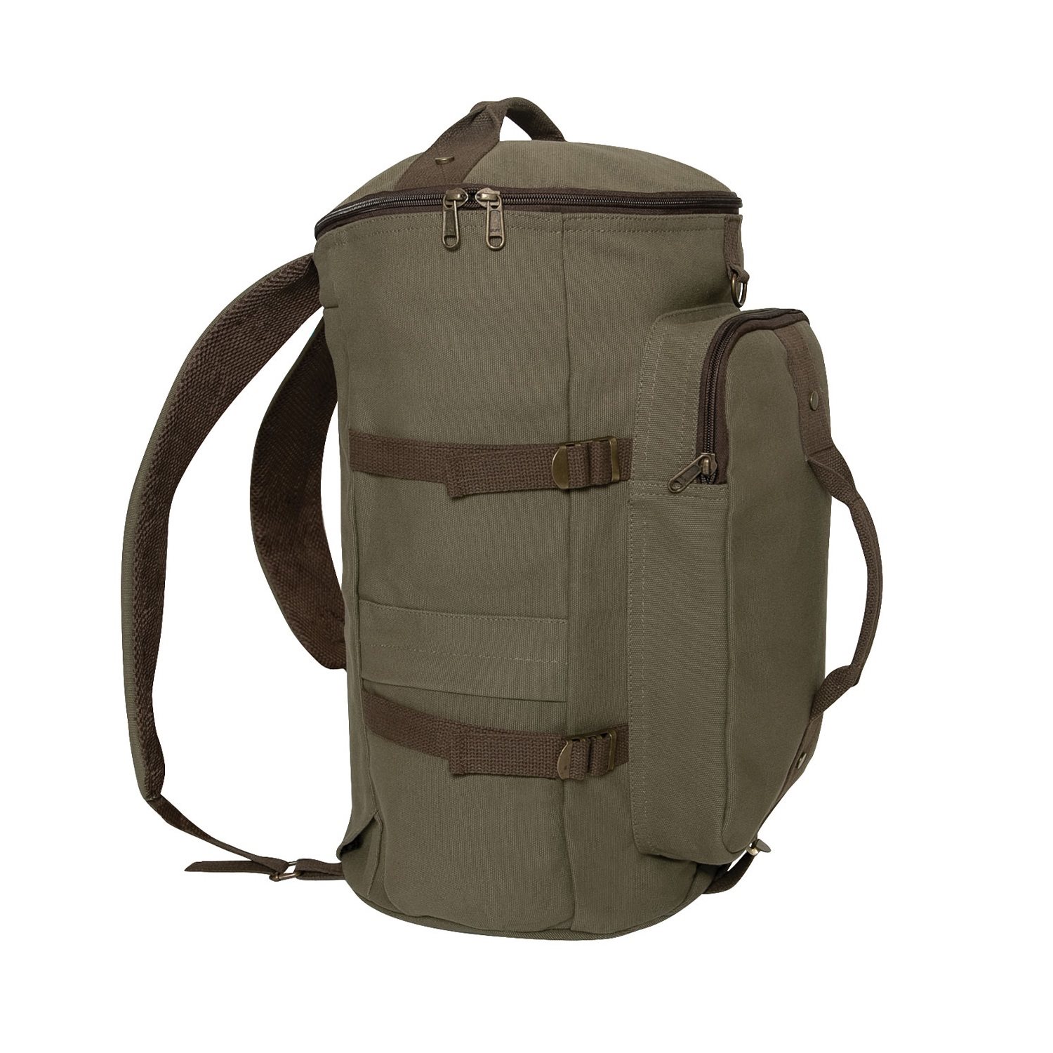 Levně ROTHCO taška/batoh/vak CONVERTIBLE 19" plátěná ZELENÁ/HNĚDÁ