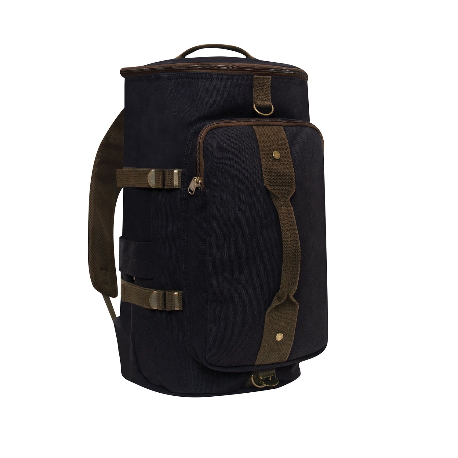 Levně ROTHCO taška/batoh/vak CONVERTIBLE 19" plátěná ČERNÁ/HNĚDÁ