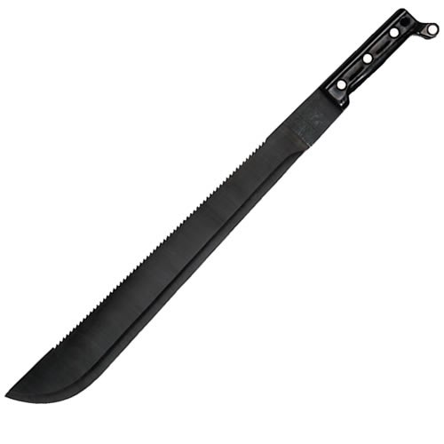 Levně ROTHCO mačeta US OCEL 45cm/18" s pilkou ČERNÁ