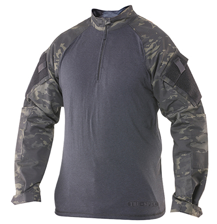 Levně Košile taktická COMBAT TRU 1/4 ZIP MULTICAM BLACK®