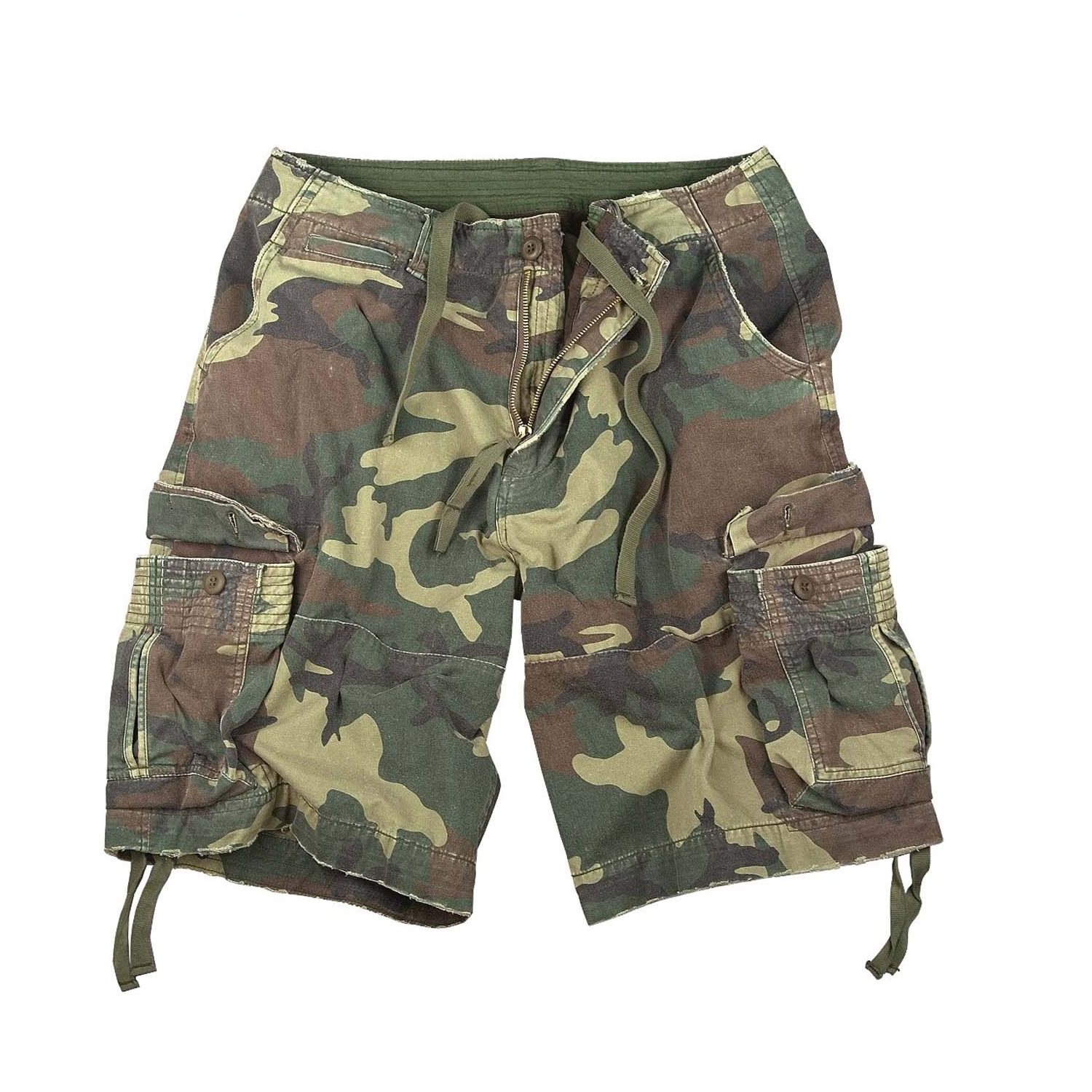 Levně Kraťasy VINTAGE INFANTRY UTILITY WOODLAND