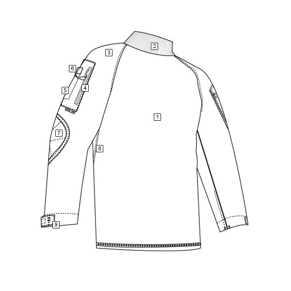 Košile taktická COMBAT Cordura rip-stop ALL TERRAIN TIGER TRU-SPEC 25560 L-11