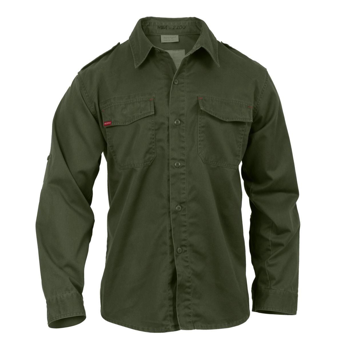 Levně Košile VINTAGE FATIGUE ZELENÁ