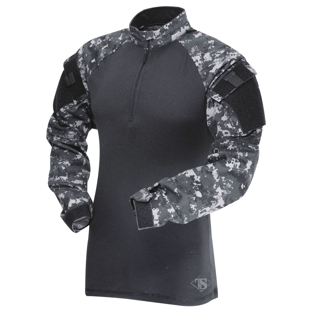Levně Košile taktická COMBAT TRU 1/4 ZIP URBAN DIGITAL/ČERNÁ