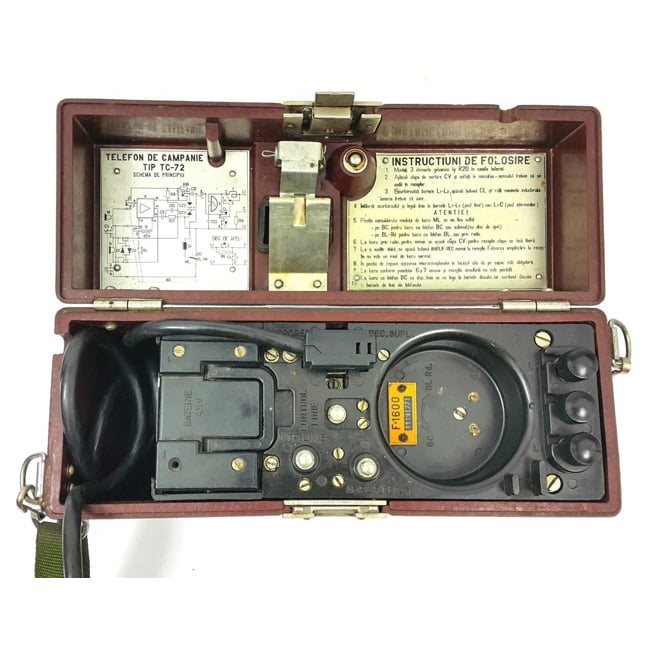 Telefon RUMUNSKÝ TC-72 F-1600 použitý Armáda Rumunská 9259278N L-11