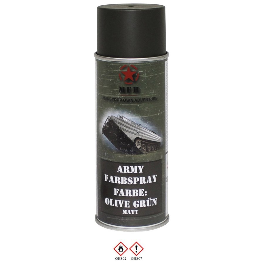Levně MFH barva ARMY ve spreji 400ml RAL 6014 MATT ZELENÁ