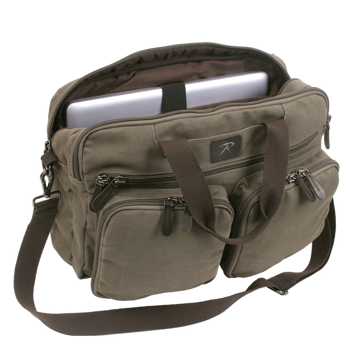 Levně ROTHCO taška/batoh víceúčelová plátěná BRIEFCASE ZELENÁ