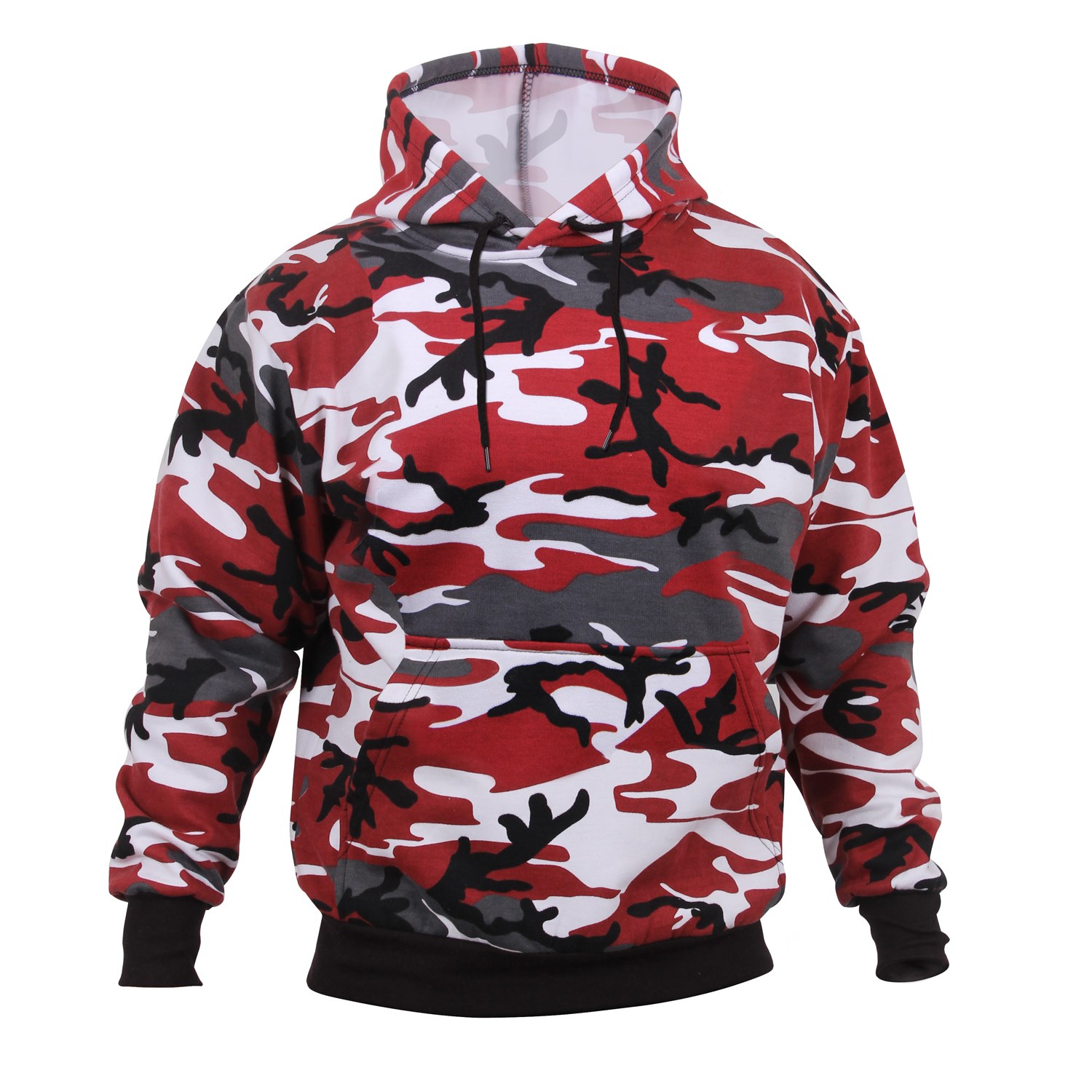 Levně Mikina s kapucí RED CAMO