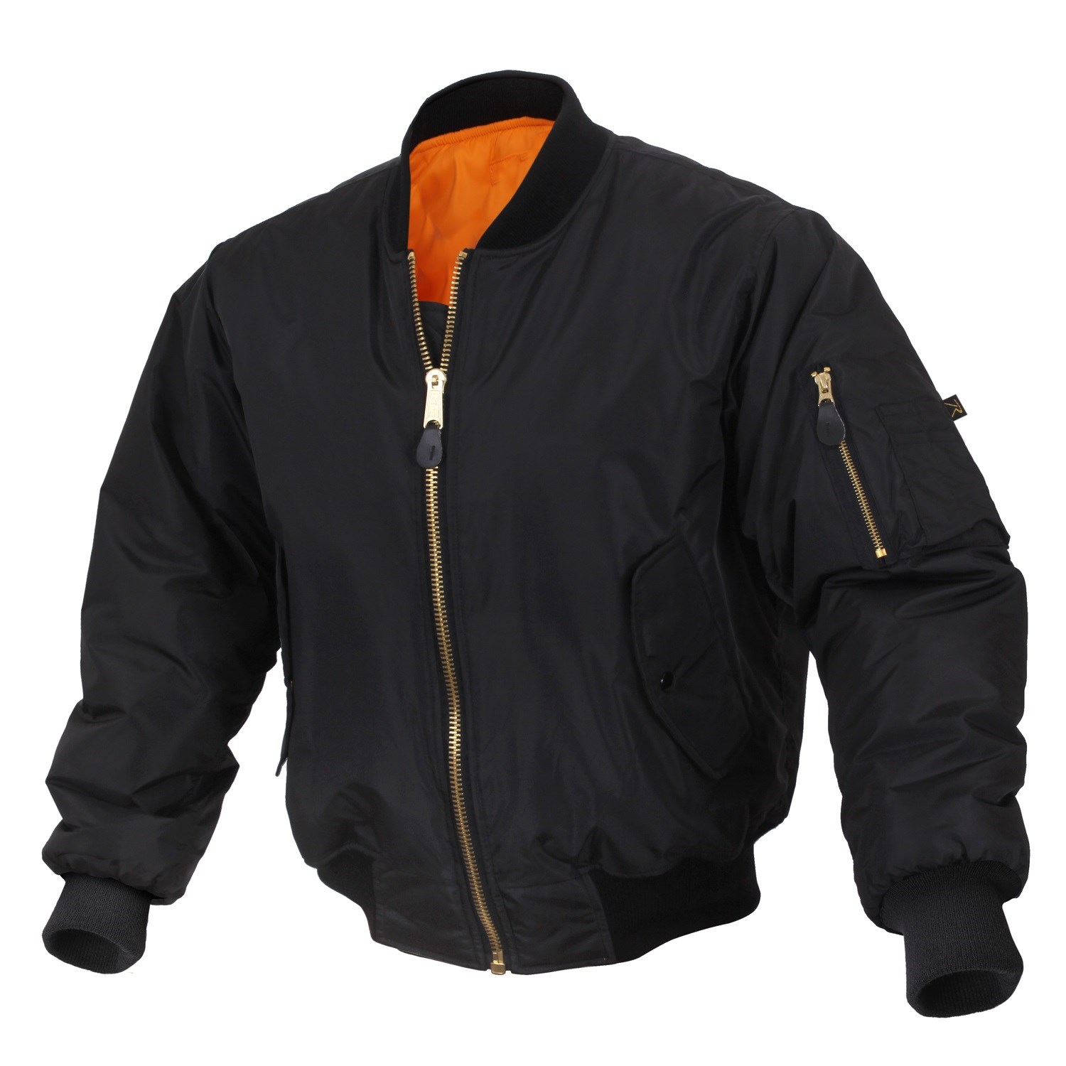 Levně Bunda bomber ENHANCED MA1 FLIGHT ČERNÁ