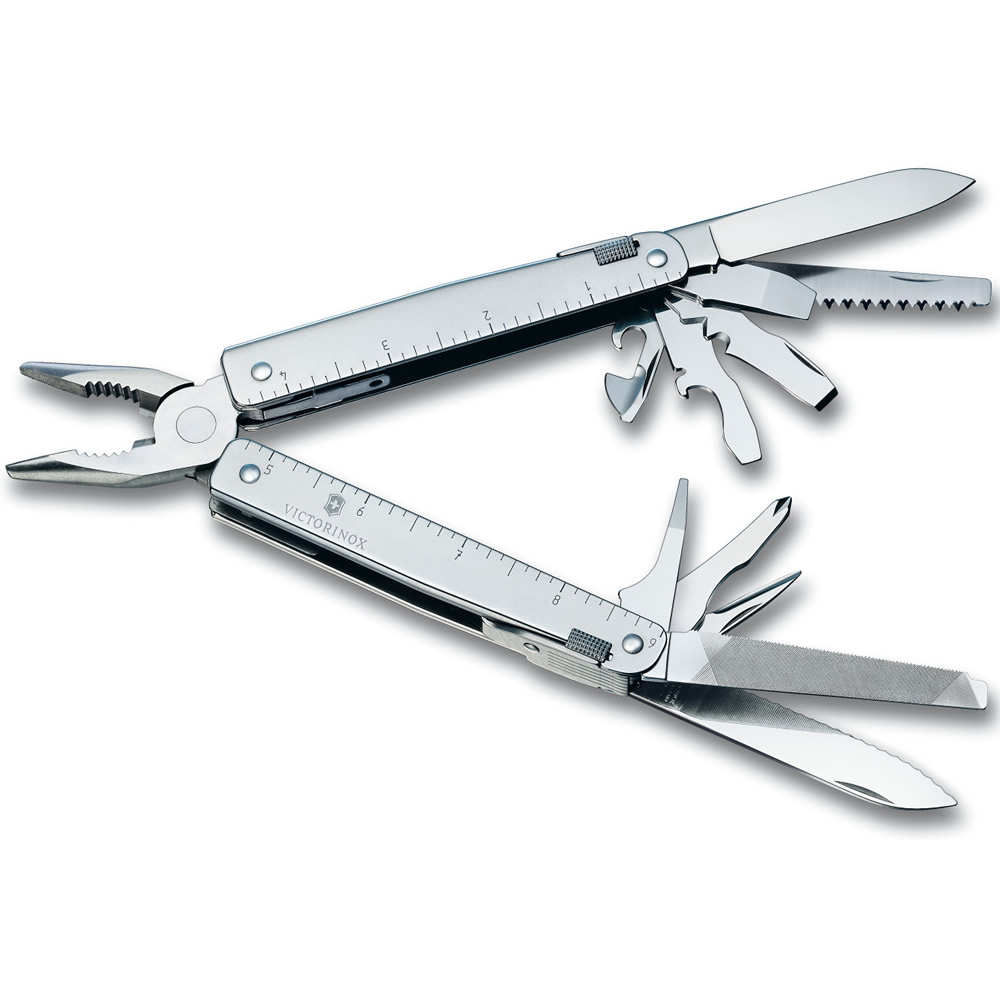 Levně VICTORINOX kleště multifunkční SwissTool STŘÍBRNÉ v nylonovém pouzdře