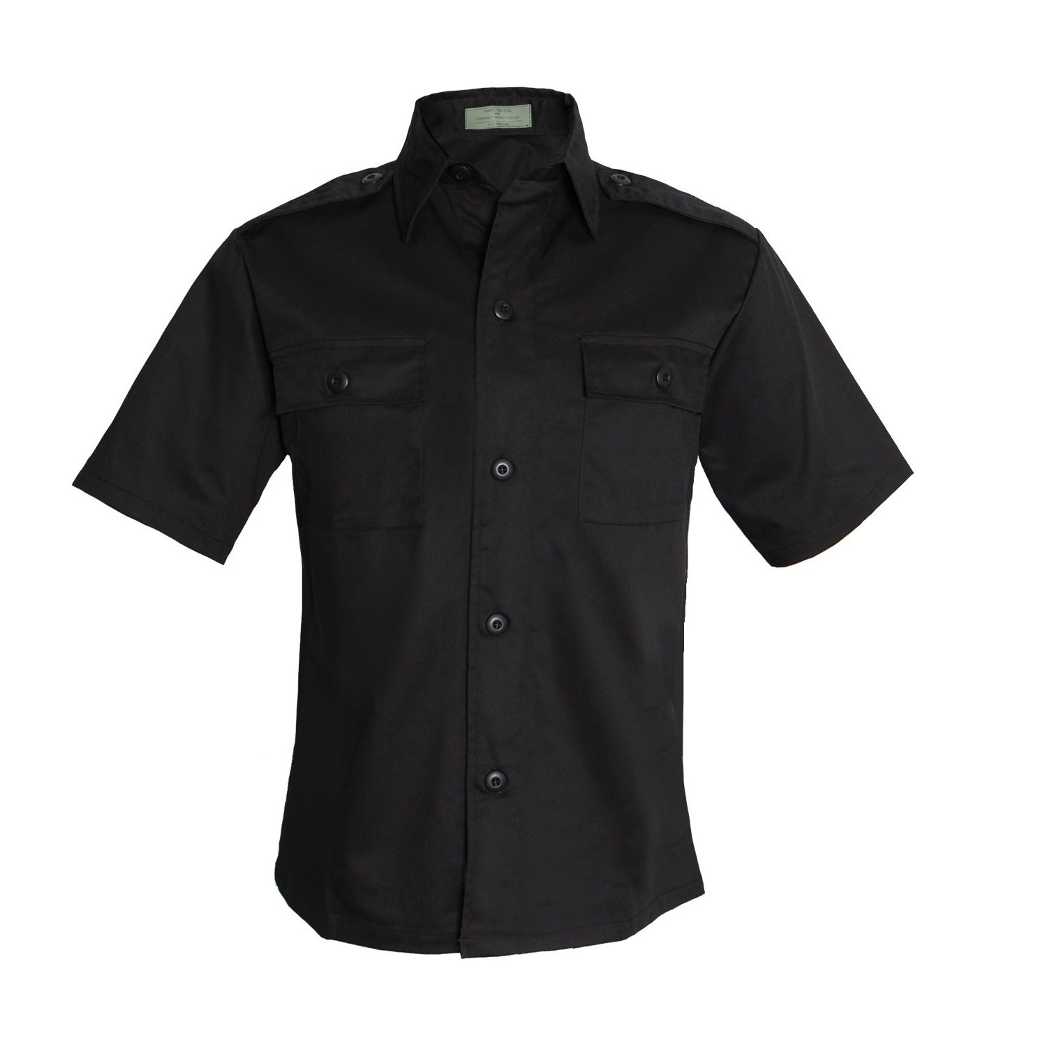 Košile služební krátký rukáv ČERNÁ vel. 5XL
