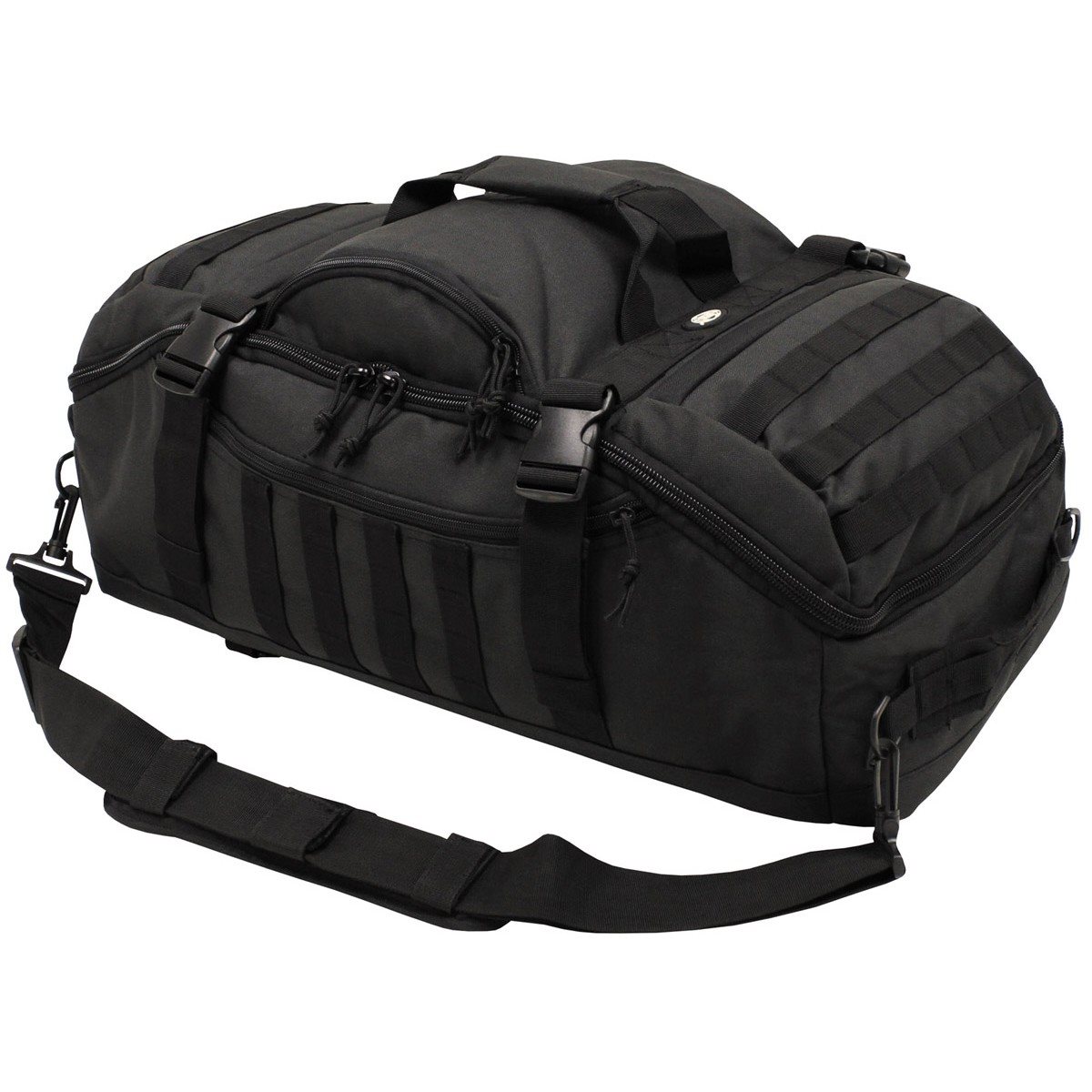 Levně MFH taška kombinovaná s batohem TRAVEL MOLLE ČERNÁ