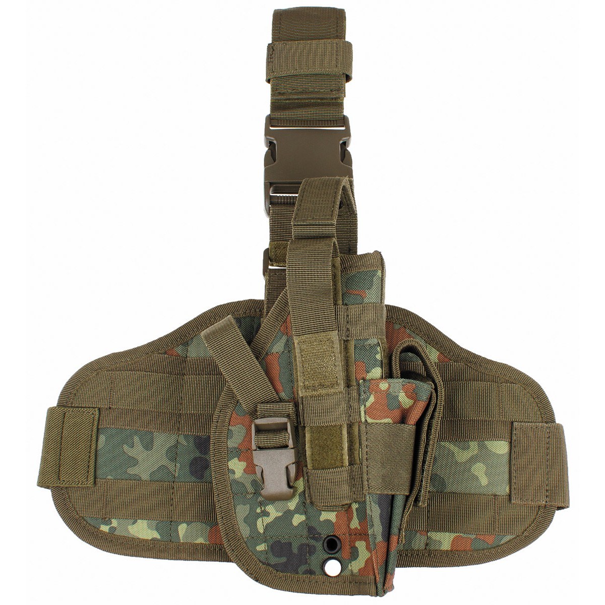 Levně MFH pouzdro na zbraň stehenní MOLLE FLECKTARN