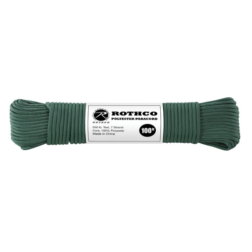 Levně ROTHCO šňůra PARACORD polyester 550LB ø 4 mm / 30 m TMAVĚ ZELENÁ