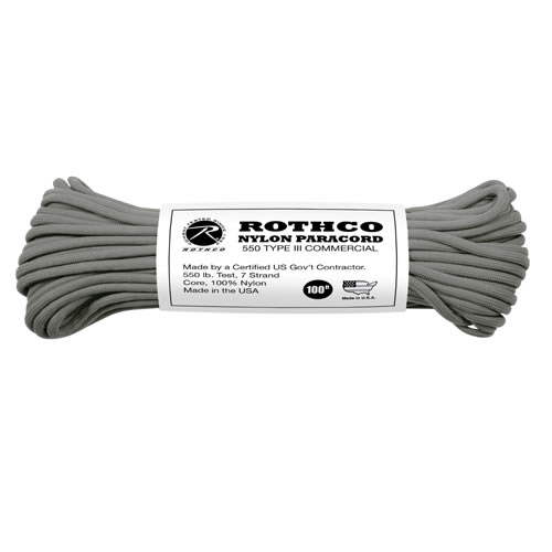 Levně ROTHCO šňůra PARACORD nylon 550LB ø 4 mm / 30 m FOLIAGE GREEN