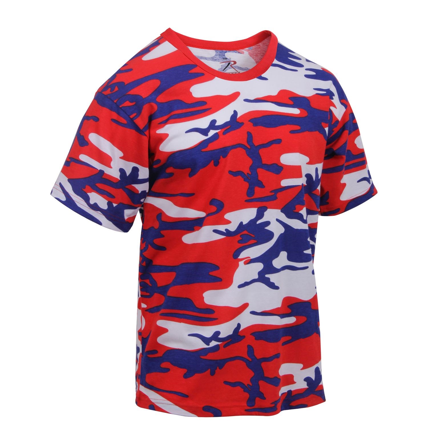 Levně Triko TRIKOLORA CAMO (ČERVENO-MODRO-BÍLÉ)