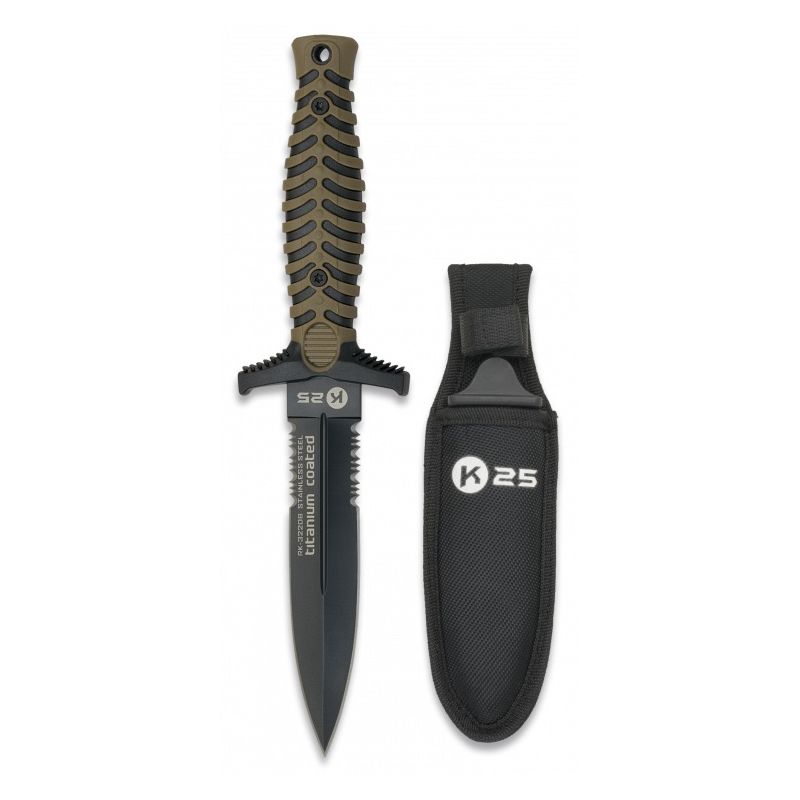 Levně Nůž K25 32206 dýka COYOTE