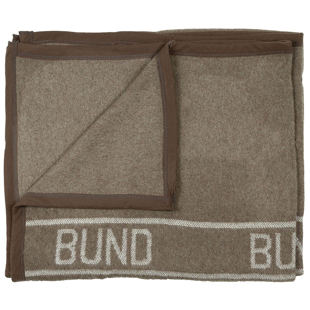 Levně Bundeswehr deka vlněná BUND 220x130 hnědozelená