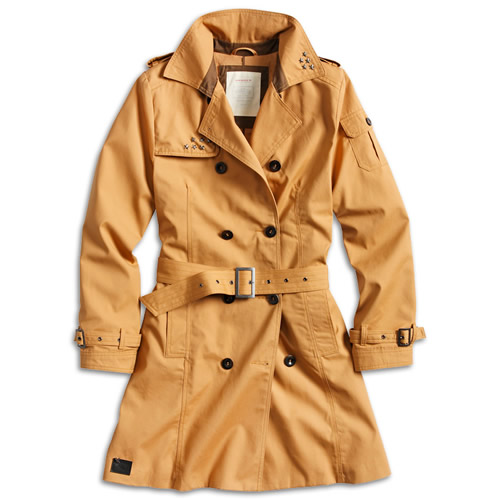 Levně Kabát TRENCHCOAT dámský HNĚDÝ