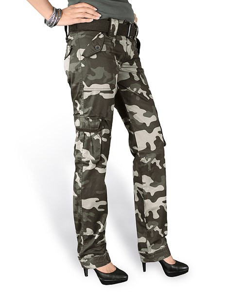 Kalhoty dámské PREMIUM SLIMMY BLACK CAMO SURPLUS 33-3588-42 L-11