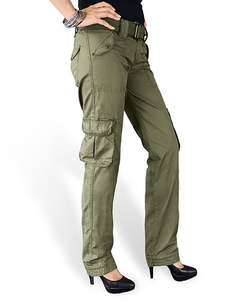 Kalhoty dámské PREMIUM SLIMMY ZELENÉ SURPLUS 33-3588-61 L-11