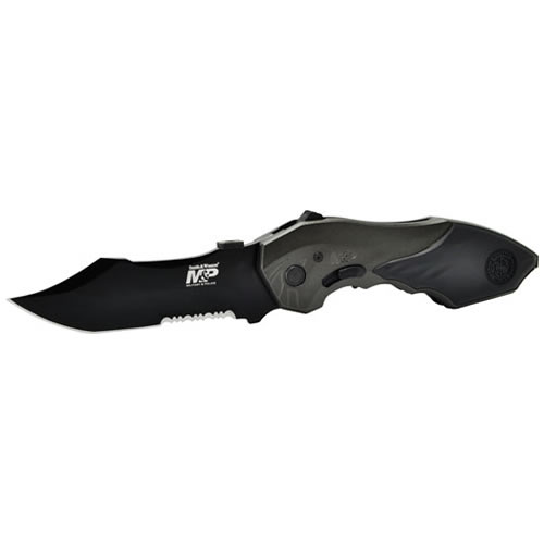Levně Smith & Wesson nůž vyhazovací S&W MILITARY POLICE ČERNÝ