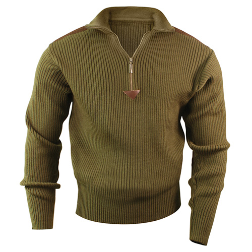 Levně Svetr ACRYLIC COMMANDO 1/4 zip ZELENÝ