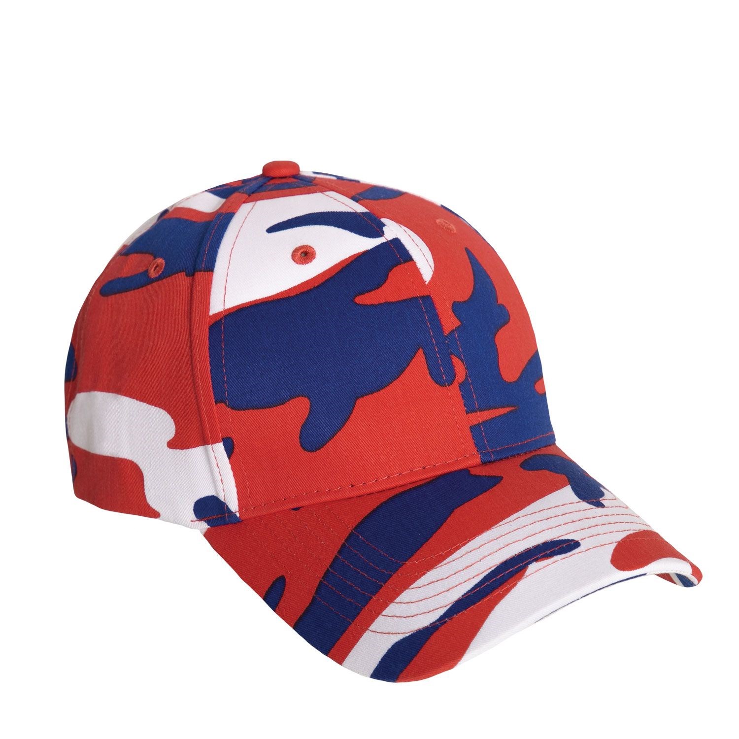 Levně ROTHCO čepice baseball Supreme Low Red / White / Blue Camo