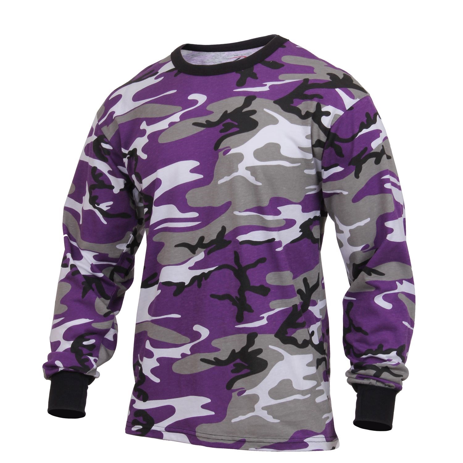 Levně Triko s dlouhým rukávem VIOLET CAMO
