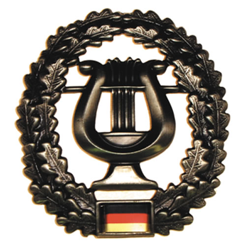 Levně Bundeswehr odznak BW na baret Musikkorps kovový