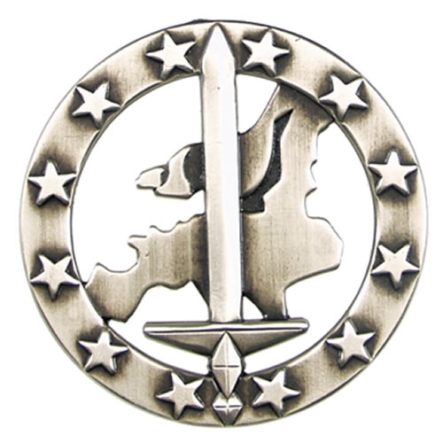 Levně Bundeswehr odznak BW na baret EUROCORPS kovový