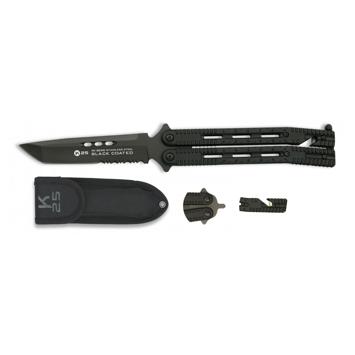 Levně K25 nůž motýlek Tactical 36215 tanto