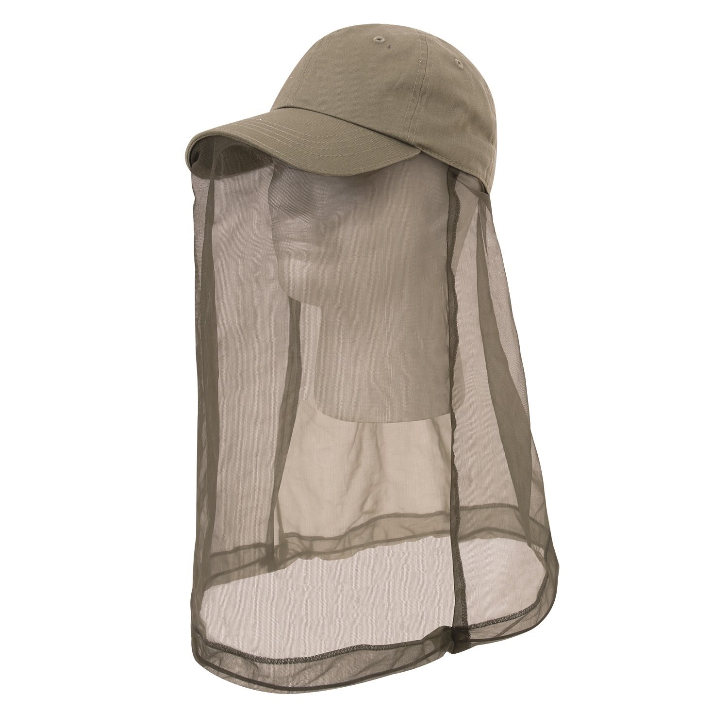Levně ROTHCO čepice BASEBALL OPERATOR s moskytiérou KHAKI