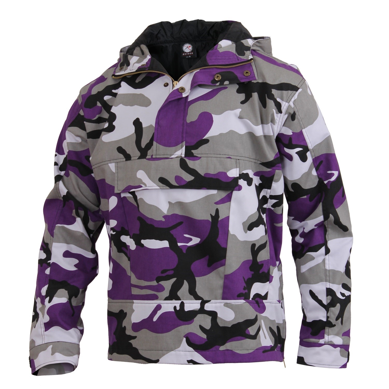Levně Bunda s kapucí PARKA US VIOLET CAMO
