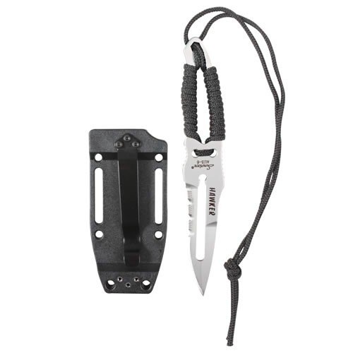 Levně ROTHCO nůž PARACORD s pevnou čepelí ČERNÝ/STŘÍBRNÝ