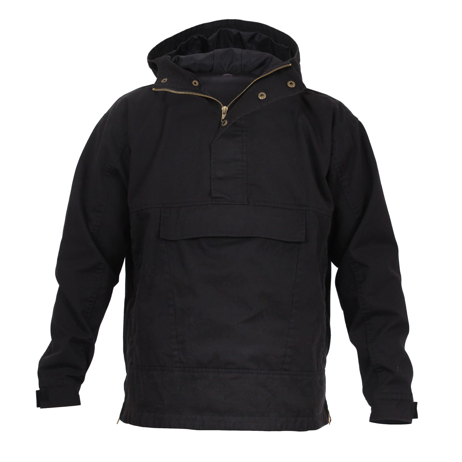 Levně Bunda s kapucí PARKA ČERNÁ