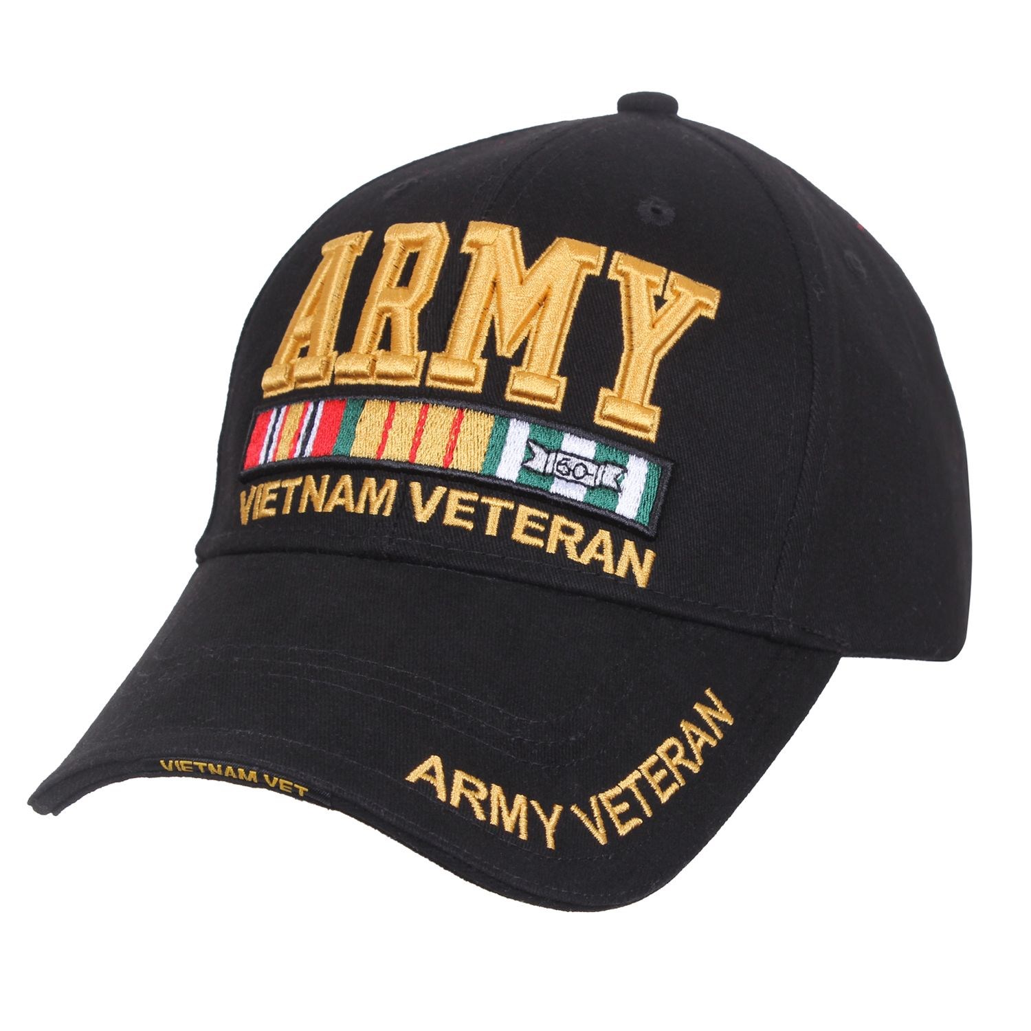 Levně ROTHCO čepice DELUXE ARMY VETERAN ČERNÁ
