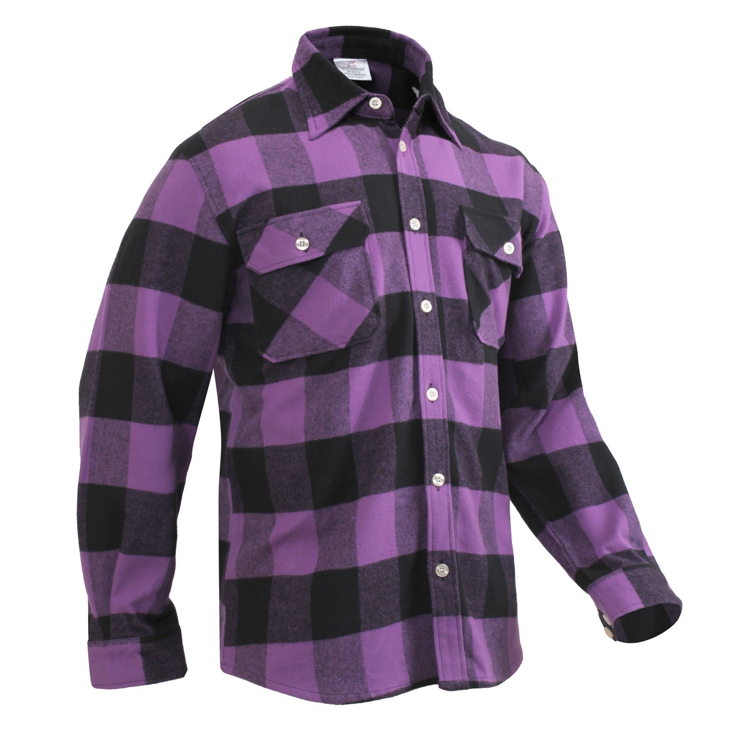 Levně Košile dřevorubecká FLANNEL kostkovaná FIALOVÁ