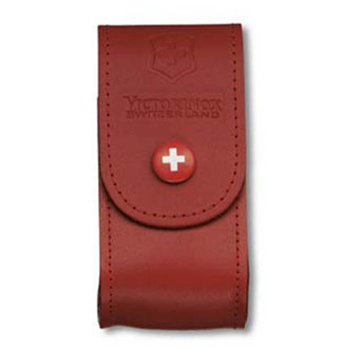 Levně VICTORINOX pouzdro kožené na nůž 91mm 5-8 ČERVENÉ